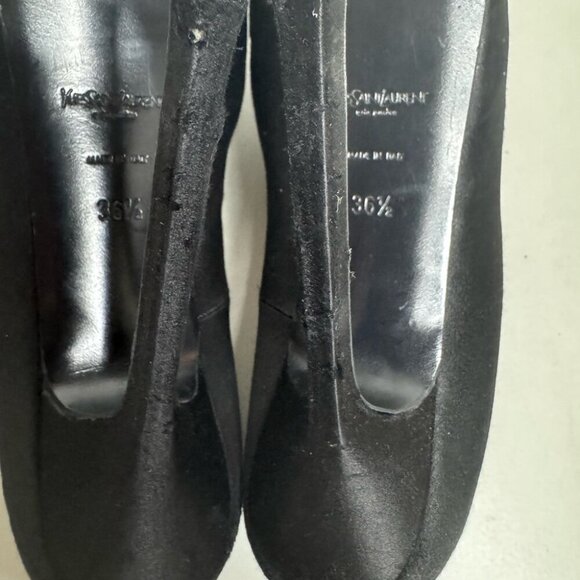 Yves Saint Laurent Tribtoo 80 Pumps – Black Leather – Size 6.5 / EU 36.5 - Picture 12 of 16